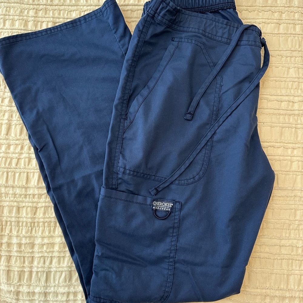 Cherokee Navy Blue Scrub Bottoms